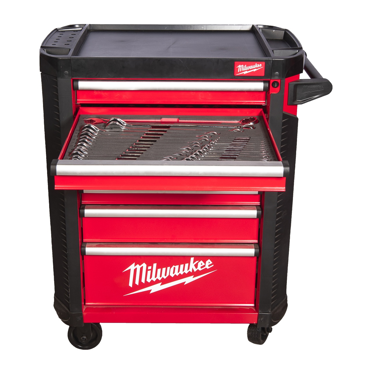 Dulap de scule mobil Milwaukee TOOLGUARD™ cu 7 sertare, metalic, 78 cm dotat cu 206 buc, EU