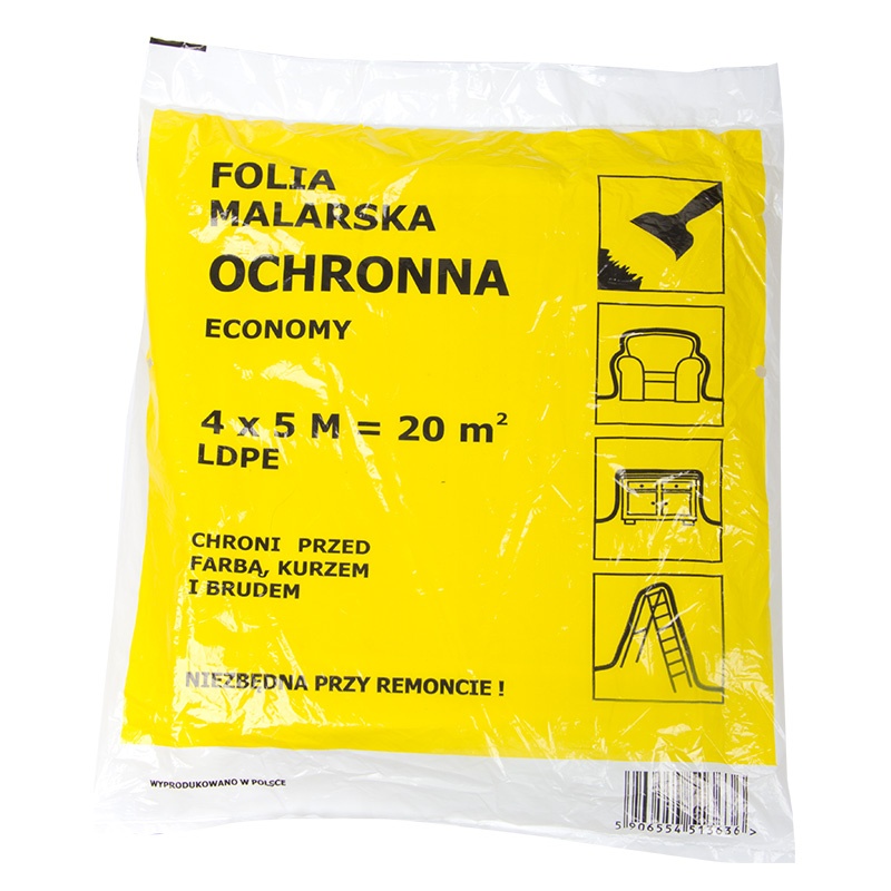 FOLIE PROTECTIE 4X5M STANDARD / 20.0MICROMETRI