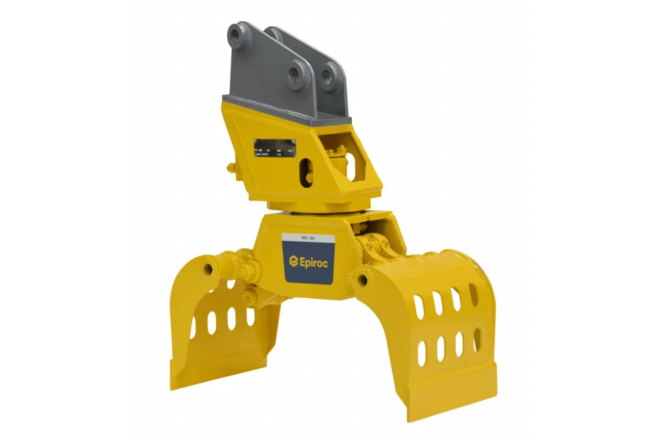 Gheara multi-funcțională Husqvarna DXR Grappler MG100, deschidere 600 mm, volum 30 L, 100 kg