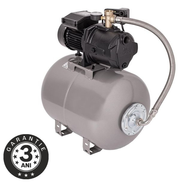 Hidrofor cu pompa autoamorsanta Wasserkonig WSK4044-50, fonta, putere 850 W, debit 4020 l/h, inaltime refulare 44 m, vas de expansiune 50 litri