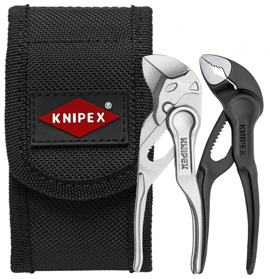 KNIPEX 00 20 72 V04 XS Set de clești mici Mini XS, în buzunar pentru centură 110 mm
