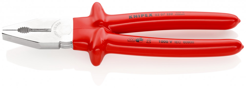 KNIPEX 03 07 250 Patent combinat izolat prin imersie, testat de VDE cromat 250 mm
