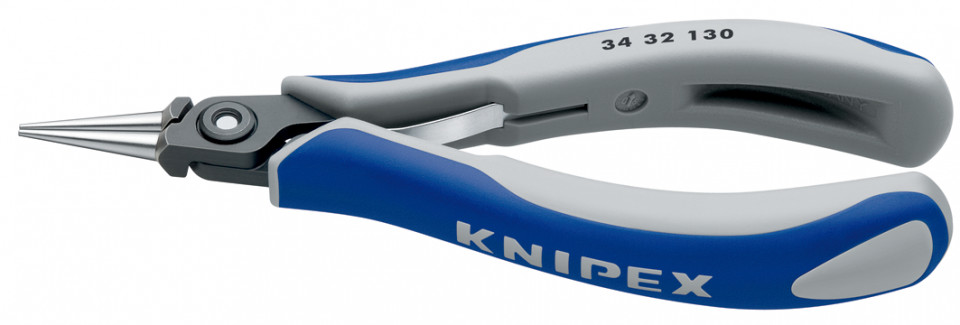 KNIPEX 34 32 130 Clește de apucare de precizie pentru sisteme electronice cu manşoane multicomponent brunat 135 mm