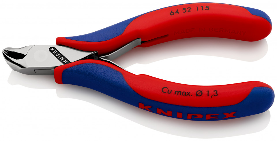 KNIPEX 64 52 115 Tăietor frontal pentru instalații electronice cu manşoane multicomponent 115 mm