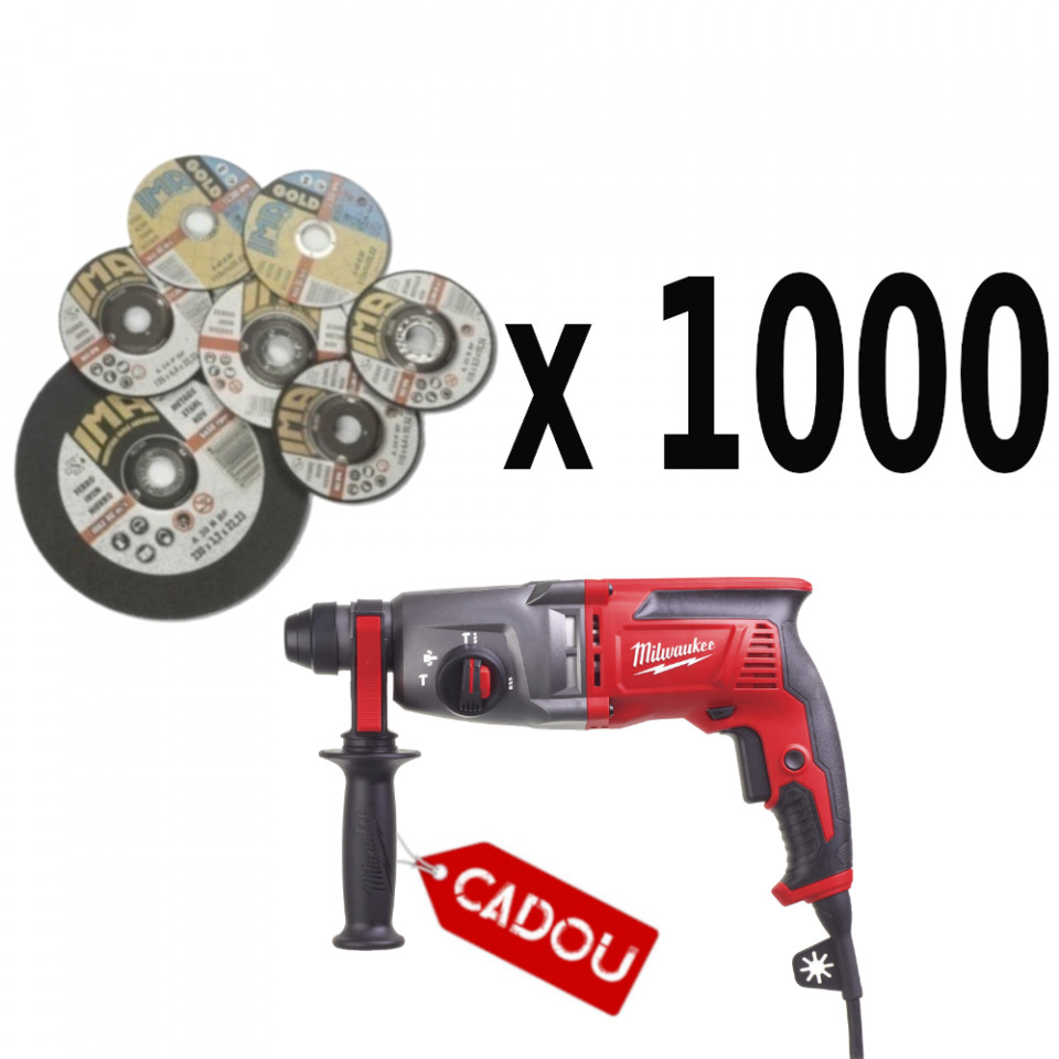 Pachet 1000 discuri taiat metal inox 230x1.9mm IMA ABRAZIVI + CADOU ciocan rotopercutor 2.4 jouli