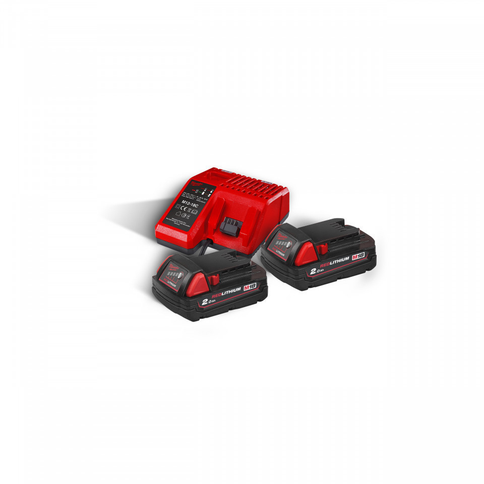 Pachet NRG M18™ Milwaukee M18 NRG-202, alimentare cu acumulator - echipat