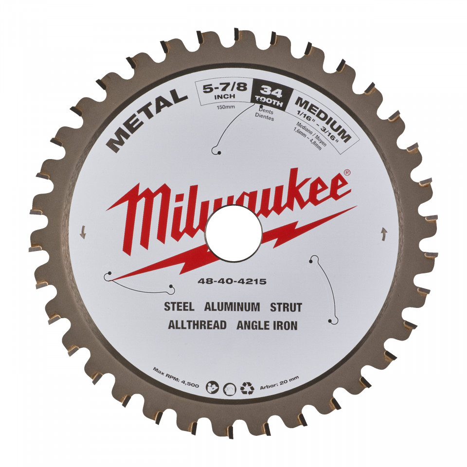 Panza taiat metal 150 x 20 mm 34 cu lățime de tăiere de 1.6 mm OLD 48404080 pentru circularul M18 FMCS