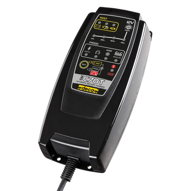 Redresor baterii Deca SMC70T, tensiune incarcare 12 V, capacitate baterii Pb/GEL/AGM 14-150 Ah