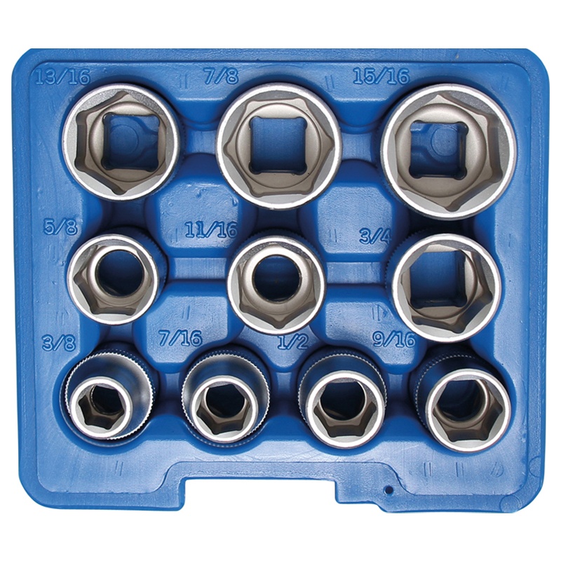Set 10 chei tubulare 1/2", 3/8"-15/16"
