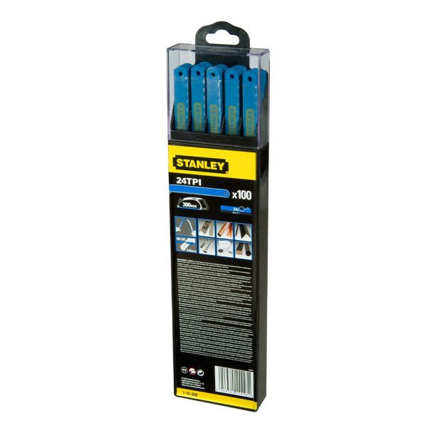 Set 100 lame bi-metal Stanley 1-15-558, 300 mm, 24 TPI