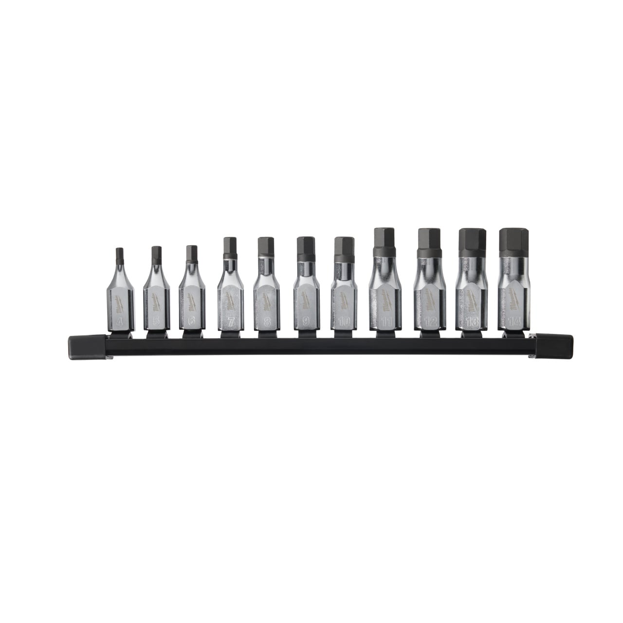 Set 11 buc. cap cheie tubulară cu bit Hex ⅜″, sistem metric