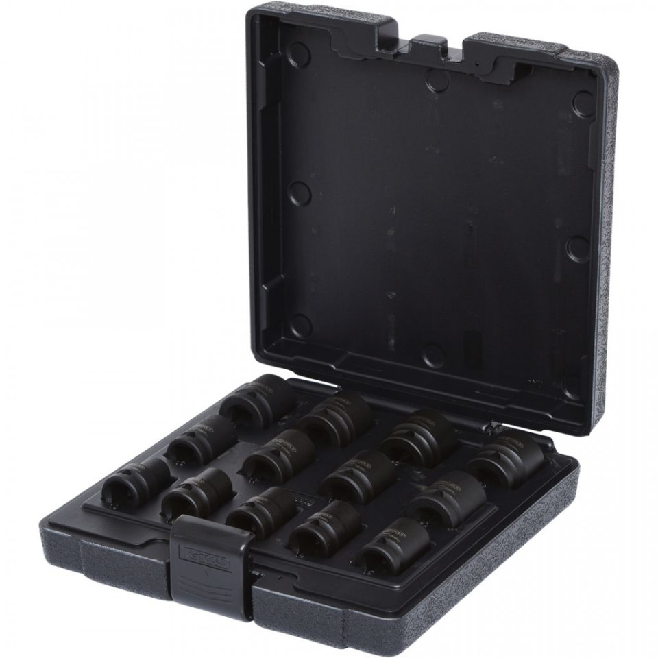Set 13 piese chei tubulare de impact, KS TOOOLS, 1/2", 10-24mm