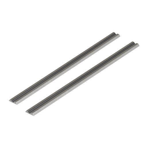 Set 2 cutite pentru rindea Wolfcraft 4110000, cu carburi metalice, dimensiuni 75.5x1.1x5.5 mm