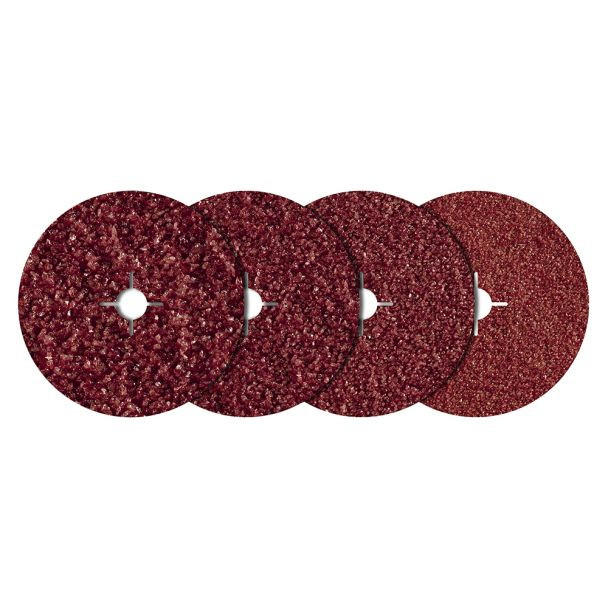 Set 20 discuri de slefuire din pasla Wolfcraft 2476000, Gr. 24-100, D 115 mm