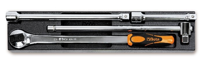 Set accesorii chei tubulare 3/4'' in suport termoformat T106