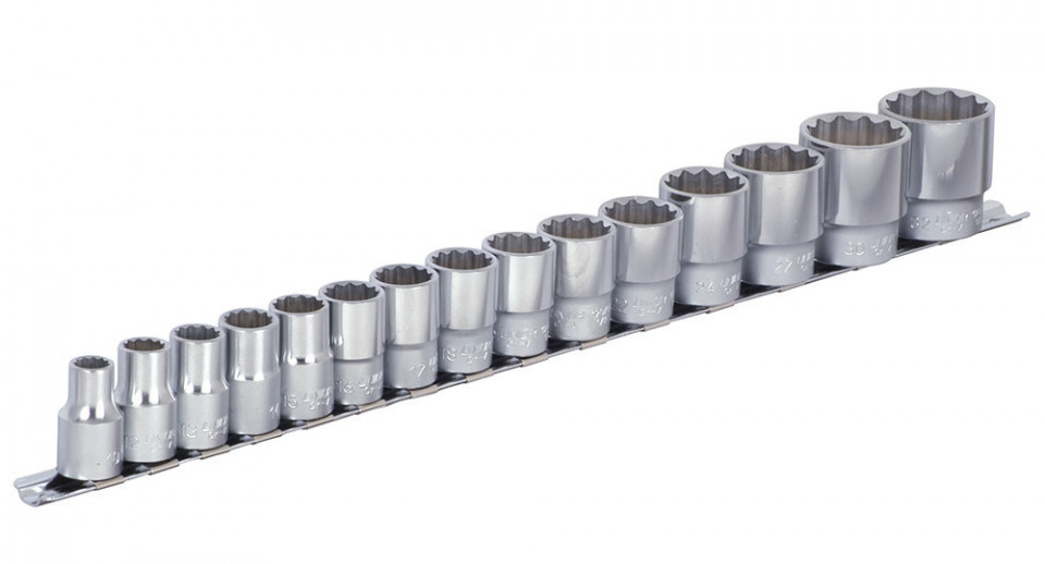 Set de capete chei tubulare Unior 1/2", pe sina