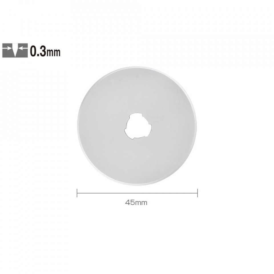 Set RB45-10 - lame japoneze rotunde de 45 mm, 10 bucati, Olfa
