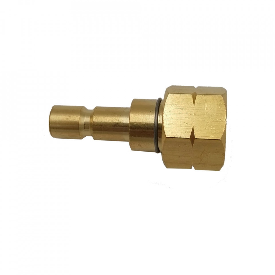 Ștuț alamă ACETILENA PFB30 G3/8" STG cu supapă antiretur