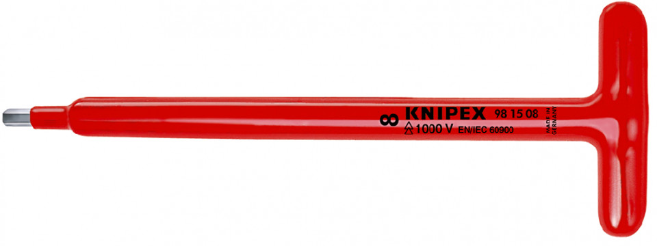 Surubelniță KNIPEX pentru șuruburi cu contur interior hexagonal cu mâner T 250 mm