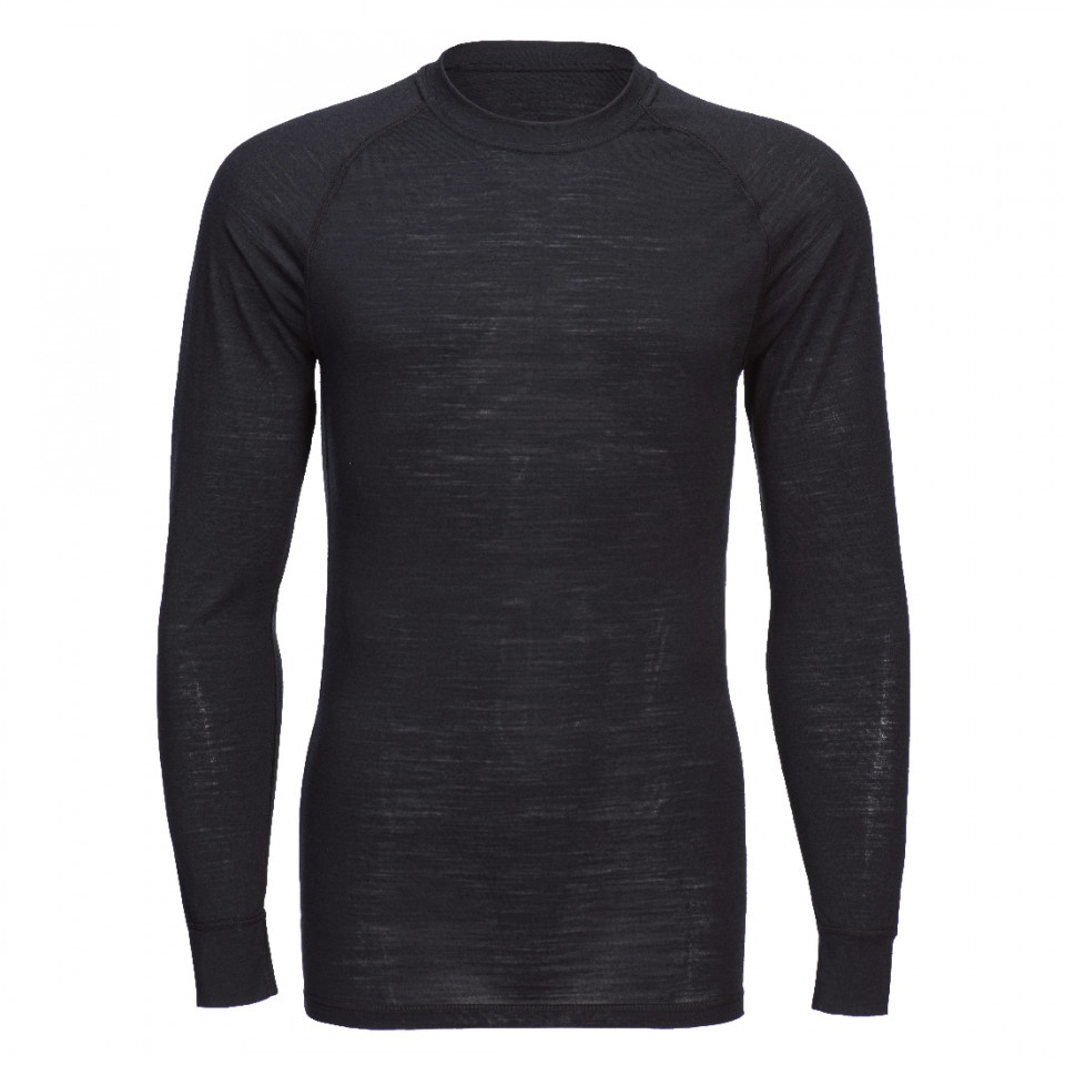 Tricou Crewneck cu mânecă lungă din lână Merino B183