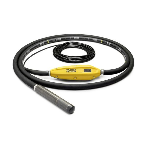 Vibrator de beton cu convertizor integrat Wacker Neuson IEC 38/230/10, cap vibrant 38 mm ranforsat, lungime furtun 10 m, frecventa 50-60 Hz