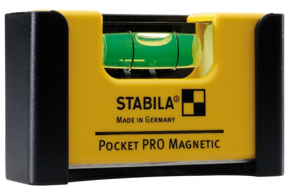 101 Pocket PRO Magnetic, nivela cu 1 bula, 2 suprafete masurare magnetice cu profil in V, 15.4 cm