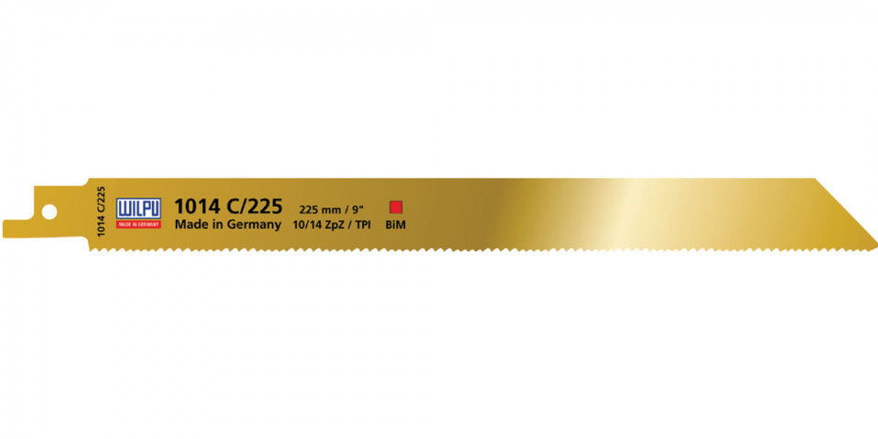1014 C/225 Panza Bi-Metal pentru fierastrau sabie pentru paleti / 5 bucati, DIM 225 x 19 x 0.9 mm
