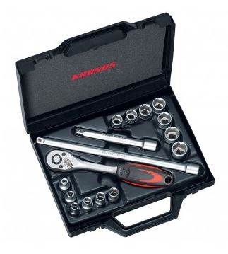 7214PC Set capete tubulare 3/8" 16 pcs
