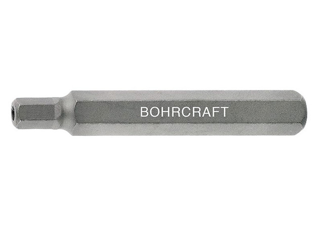 Bit cu profil hexagonal cu gaura (pentru pin de siguranta) prindere hexagonala 10 mm Forma C10, HEX SW 5.0