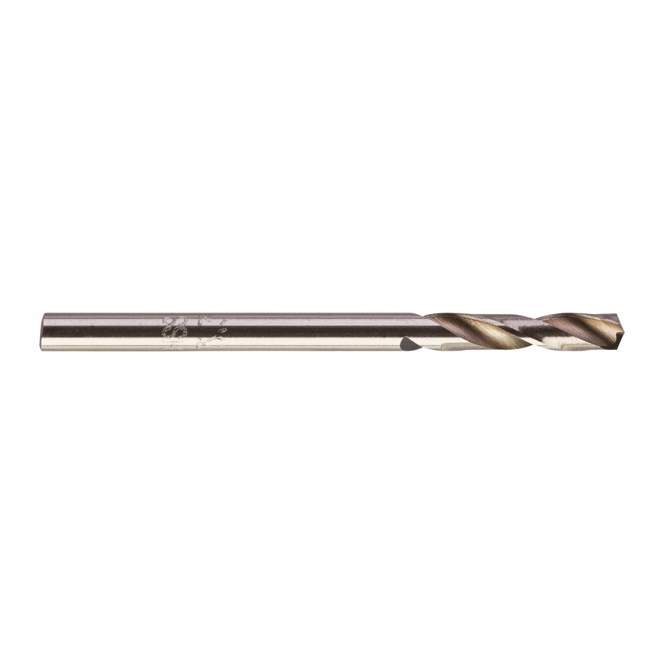 Burghie scurte MILWAUKEE HSS Ground pentru metal - DIN 1897 Ø 3.3x18x49 mm - set 10 buc