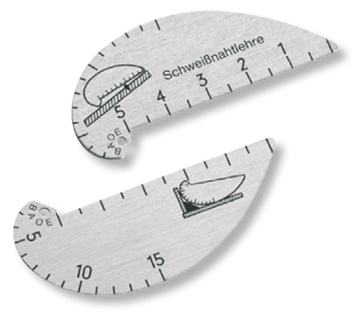 Calibru pentru sudura, din aluminiu, 2-15mm/0-5mm