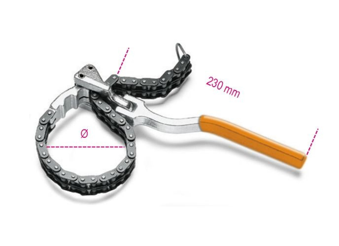 Cheie cu lanț dublu pentru filtre de ulei Beta 1488L - 110mm