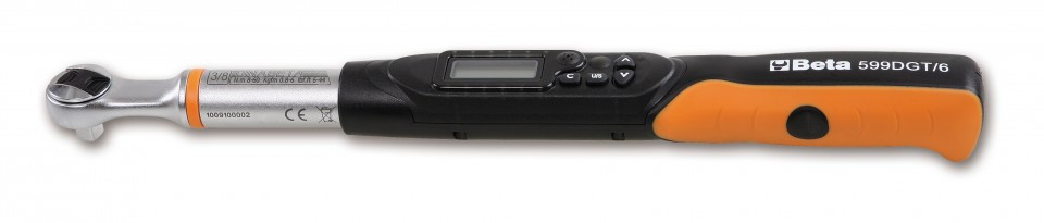 Cheie dinamometrică electronică cu clichet reversibil 599DGT/6, 12-60 Nm, portscula 3/8"