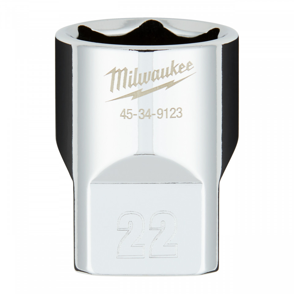 Cheie tubulară Milwaukee 1/2, sistem metric, 22mm, scurtă