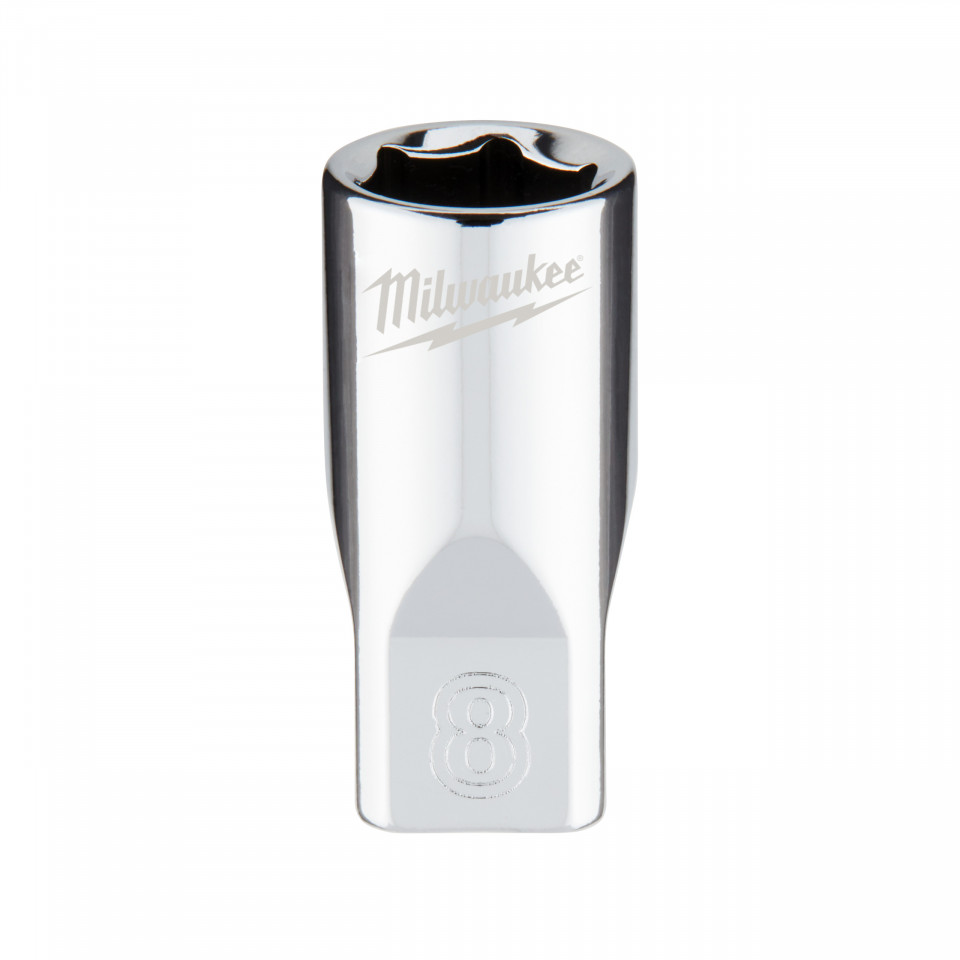 Cheie tubulară Milwaukee 1/4, sistem metric, scurtă - 8mm