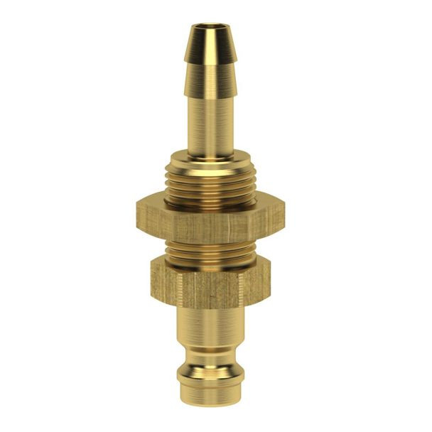 Cupla rapida mini tata Ludecke ESM_6_SSV, DN 5, furtun 6 mm