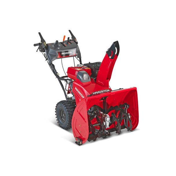 Freza de zapada cu autotractare cu senile si motor pe benzina cu pornire la cheie Honda HSS 970A EWD, 71 cm latime de lucru
