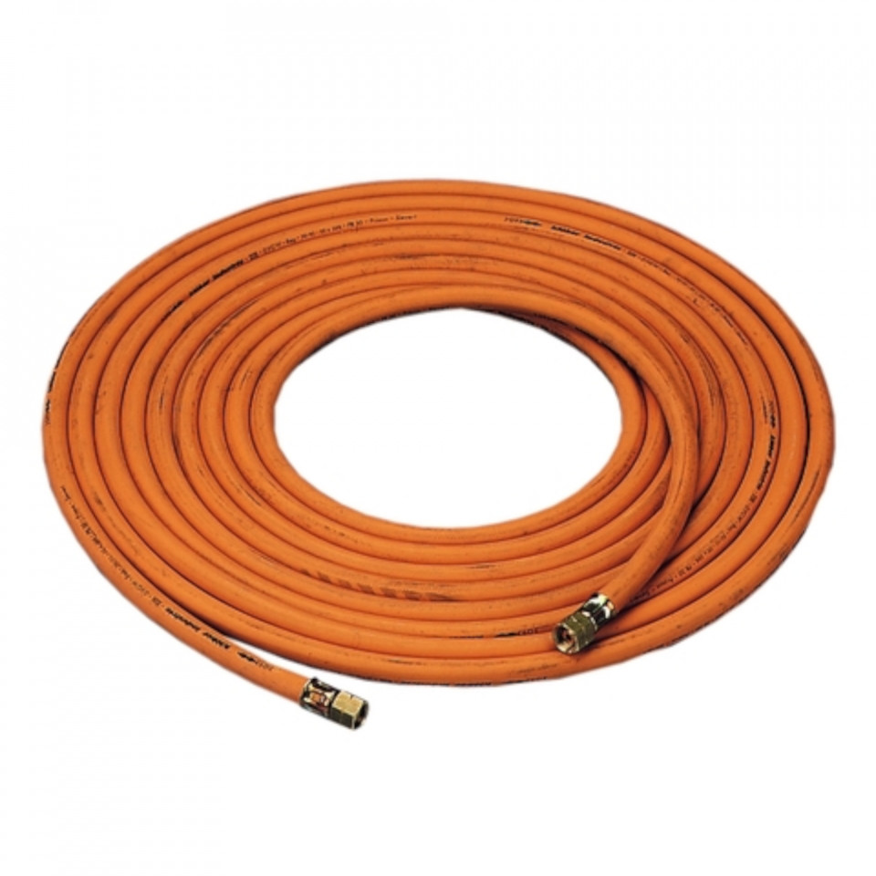 Furtun gaz extra-rezistent 6,3mm - 10m / BSP 3/8"LH x BSP 3/8"LH
