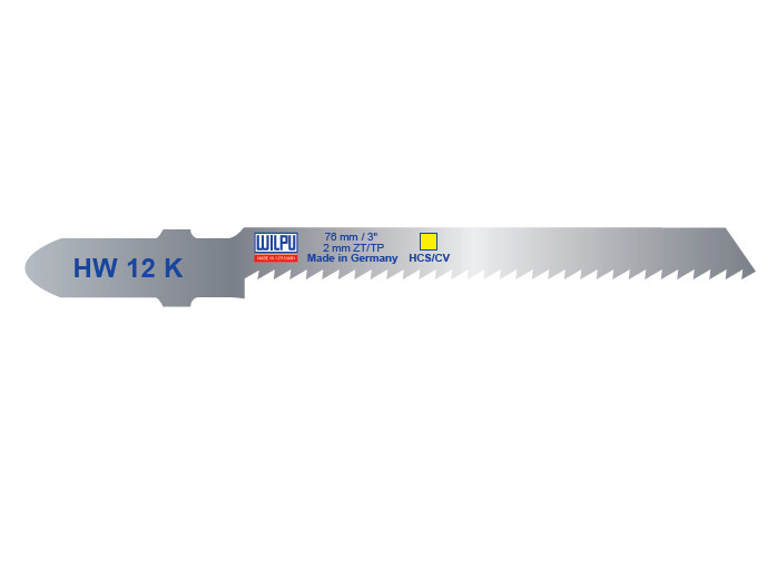 HW 12 K Panza HCS/CV pentru fierastrau vertical, prindere T, pentru lemn / 5 bucati, DIM 76.5 x 7.8 x 1.0 mm