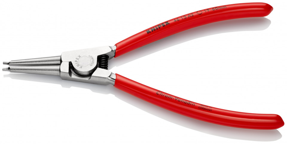 KNIPEX 46 13 A2 clește pentru inele de siguranță pentru inele exterioare pe axuri acoperite cu plastic cromat 180 mm