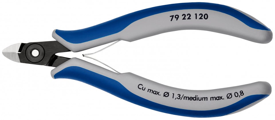 KNIPEX 79 22 120 Șfic de precizie pentru sisteme electronice cu manşoane multicomponent brunat 120 mm