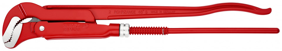 KNIPEX 83 30 020 Clește pentru țevi cu fălci încovoiate vopsit electrostatic în roșu 570 mm