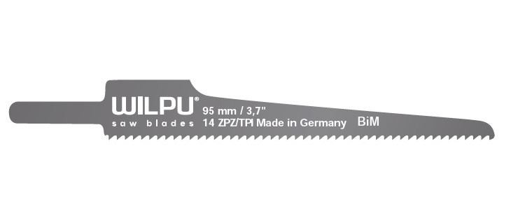 LS 2014 Panza sabie pentru masini pneumatice, pentru materiale sandwich, DIM 95 x 12.3 x 0.63 mm - 20114 00105