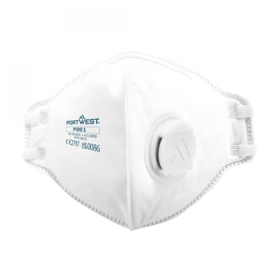 Masca de Protectie Respiratorie Vertical FFP3 Dolomite, pachet 20 buc, culoare Alb P351
