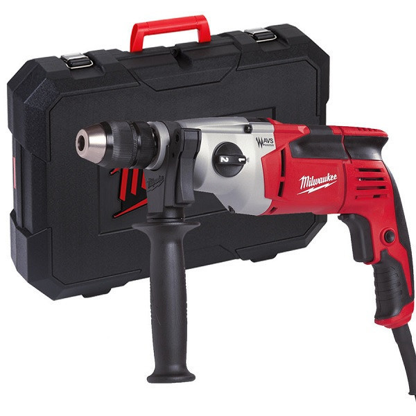 Masina de gaurit cu percutie 220V Milwaukee PD2E 22 R, 850 W, alimentare Retea 220-240 V