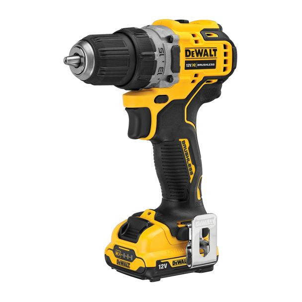 Masina de gaurit/insurubat DeWalt DCD701D2, 12V 2 x 2 Ah Li-Ion, cuplu maxim 57.5 Nm