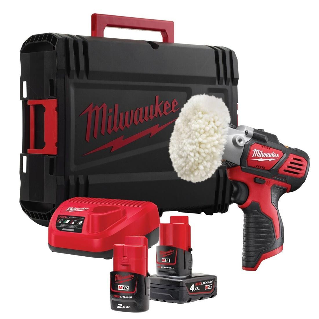 Masina de polisat cu acumulator Milwaukee M12 BPS-421X, disc 76 mm, livrata cu acumulatori, valiza si consumabile