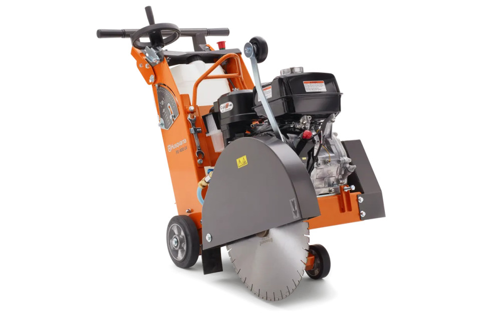 Masina de taiat pardoseli Husqvarna FLOOR SAW FS 400 LV 11.7 hp, Kohler, disc 450 mm, adancime taiere 162 mm, 8,7 kW, 100 kg