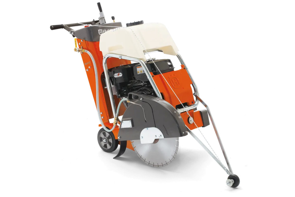 Masina de taiat pardoseli Husqvarna FLOOR SAW FS 410 D 10 hp, Yanmar, disc 500 mm, adancime taiere 189 mm, 6,8 kW, 165 kg