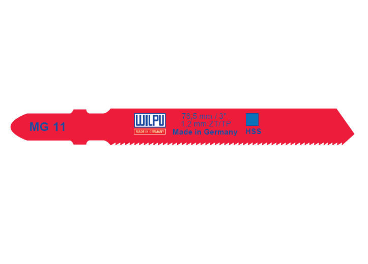 MG 11 Panza HSS pentru fierastrau vertical, prindere T, pentru metal / 2 bucati, DIM 76.5 x 7.8 x 1.0 mm